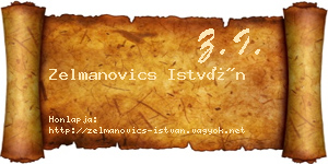 Zelmanovics István névjegykártya